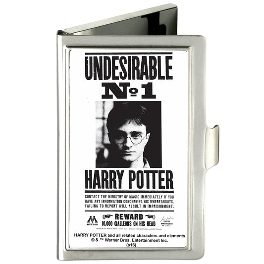 Business Card Holder - SMALL - Harry Potter UNDESIRABLE NO 1 FCG White Black