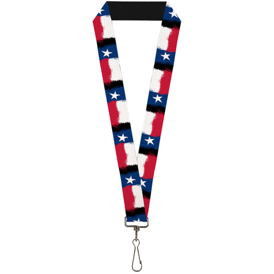 Lanyard - 1.0" - Texas Flag Painting