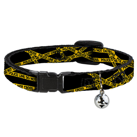 Cat Collar Breakaway - Police Line Black Yellow