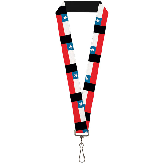 Lanyard - 1.0" - Chile Flags