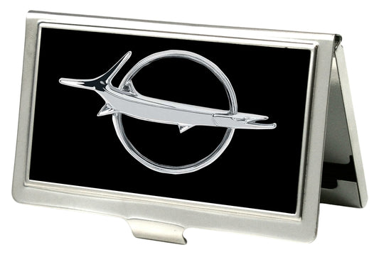 Business Card Holder - SMALL - Barracuda Emblem FCG Black Silver