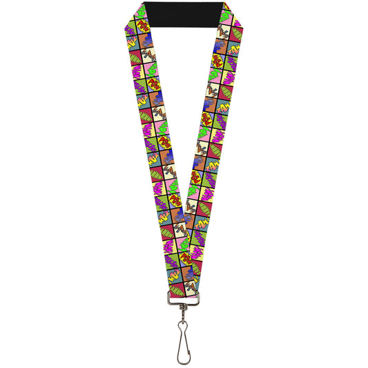 Lanyard - 1.0" - Sound Effect Checkers Multi Color