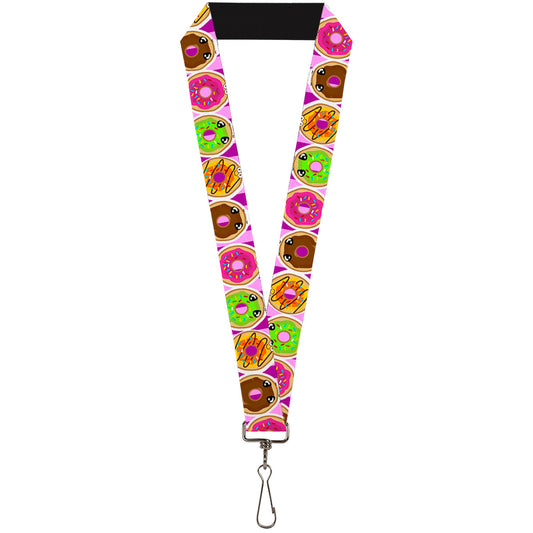 Lanyard - 1.0" - Sprinkle Donut Expressions Pink