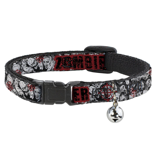Cat Collar Breakaway - ZOMBIE KILLER w Stacked Zombies Sketch
