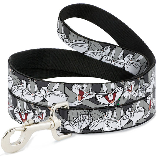 Dog Leash - Bugs Bunny CLOSE-UP Poses Charcoal