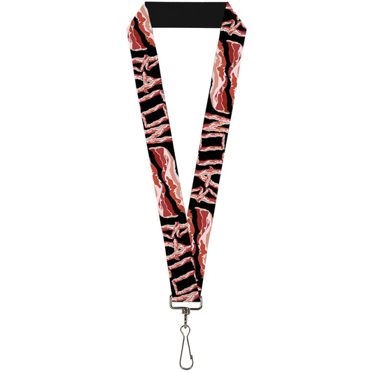 Lanyard - 1.0" - Bacon w Text2