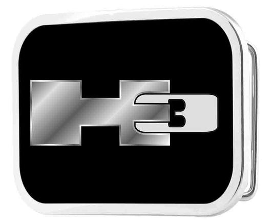 H3 Framed FCG Black Silver - Chrome Rock Star Buckle