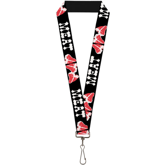 Lanyard - 1.0" - Steaks w MEAT Text