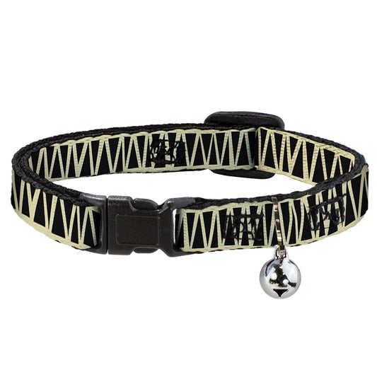 Cat Collar Breakaway - Zig Zag Doodle Cream Black