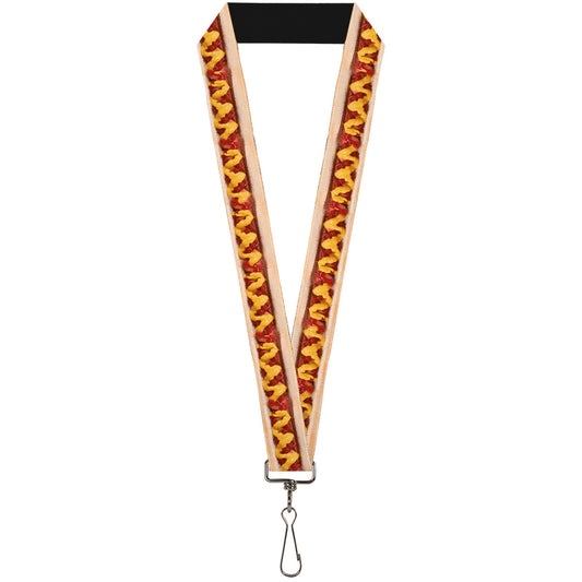 Lanyard - 1.0" - Hot Dog w Mustard & Ketchup Vivid