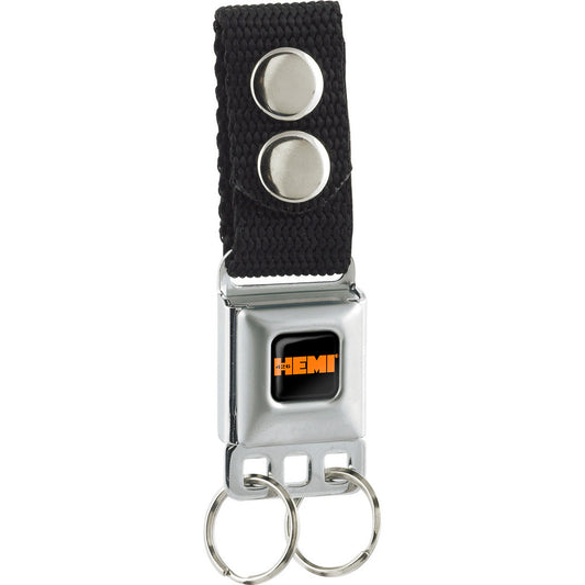 Keychain - HEMI 426 Logo Full Color Black Orange