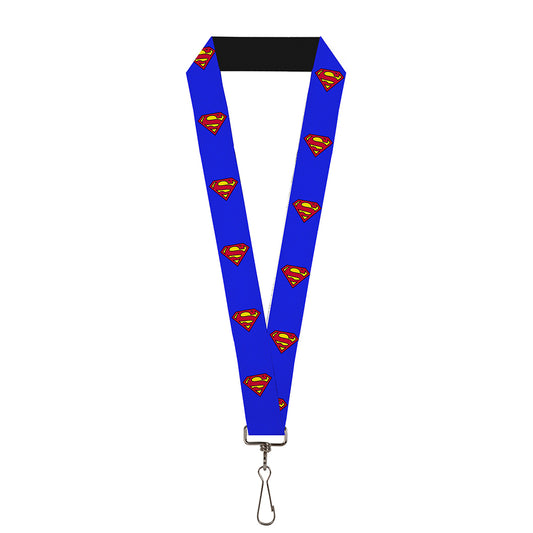 Lanyard - 1.0" - Superman Shield Blue