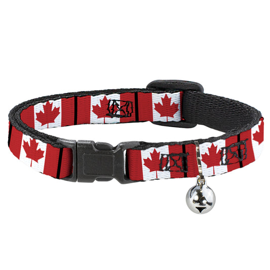 Cat Collar Breakaway - Canada Flags