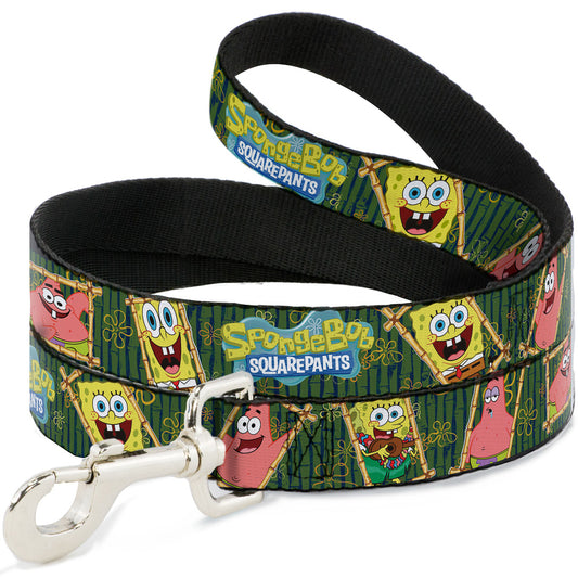 Dog Leash - SpongeBob & Patrick Starfish Bamboo Frames/Logo