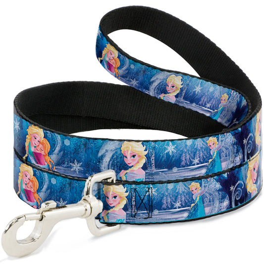 Dog Leash - Frozen Elsa the Snow Queen Poses/Snowflakes