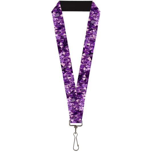 Lanyard - 1.0" - Crystals Purples