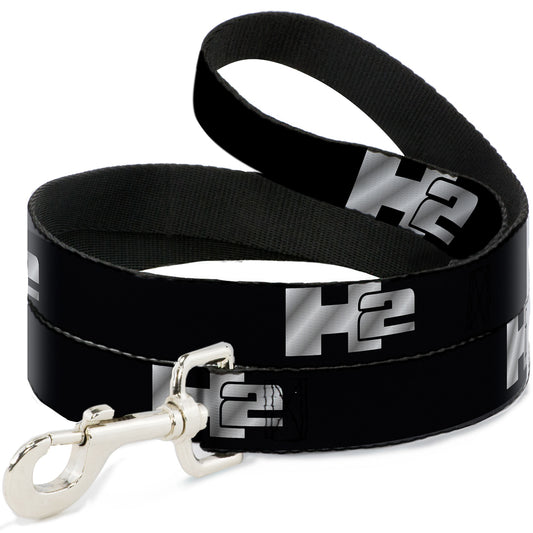 Dog Leash - H2 Black/Silver Logo REPEAT