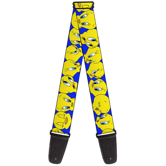 Guitar Strap - Tweety Bird CLOSE-UP Expressions Royal Blue