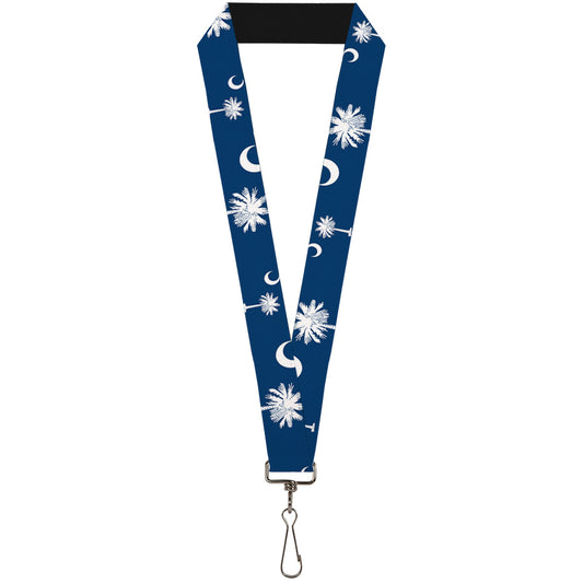 Lanyard - 1.0" - South Carolina Flags Scattered